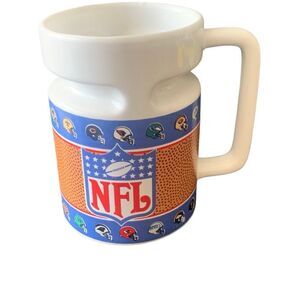 Vintage NFL National Football League Coffee Mug Old Logo Team Helmets